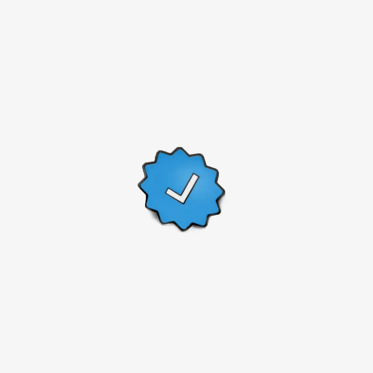 Superplastic | Blue Check Mark Enamel Pin 1