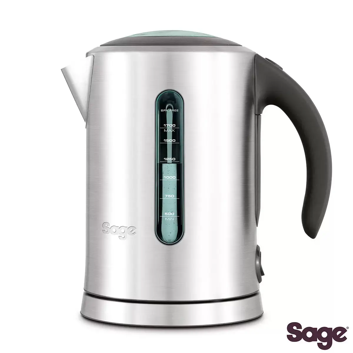 Sage Soft Top Pure 1.7L Kettle In Brushed Stainless Steel, Ske700bss 1