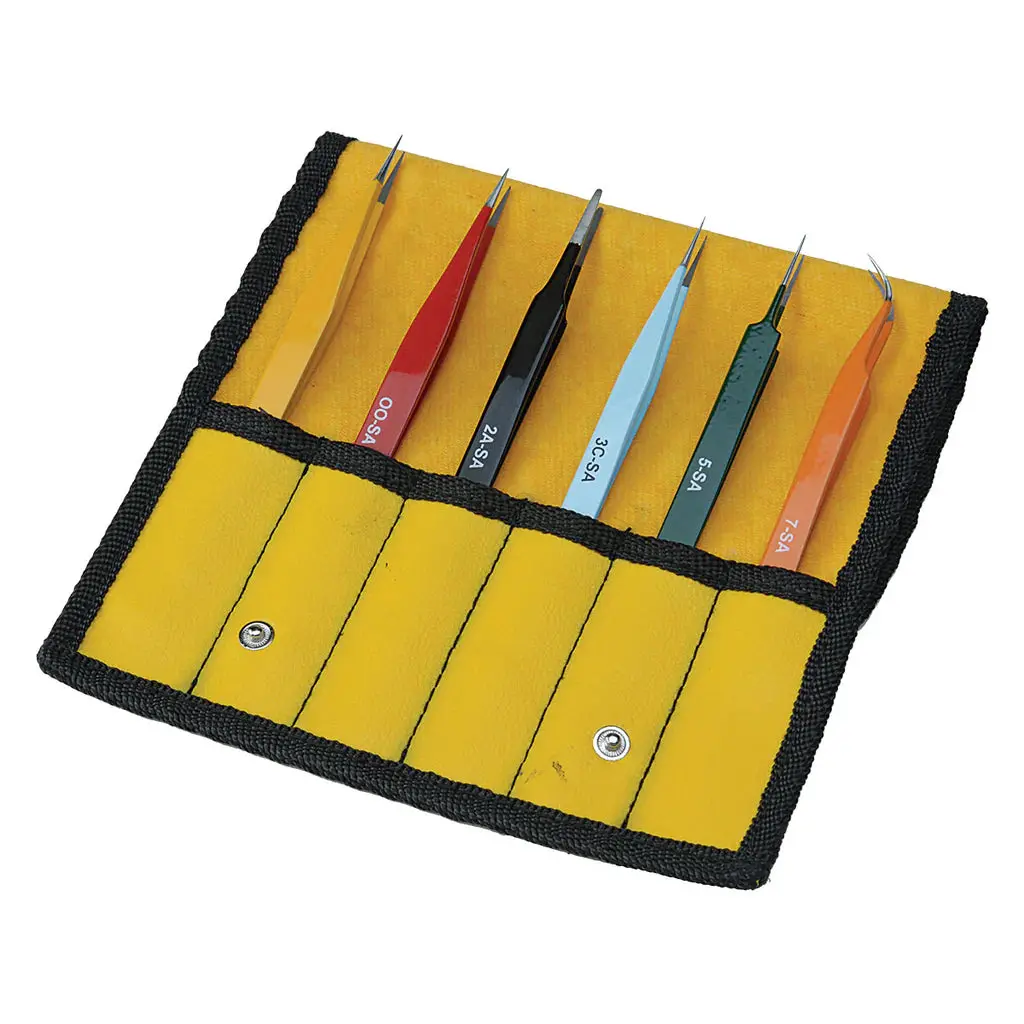 Aven 18480Ez E-Z Pik 6-Piece Tweezer Set 1