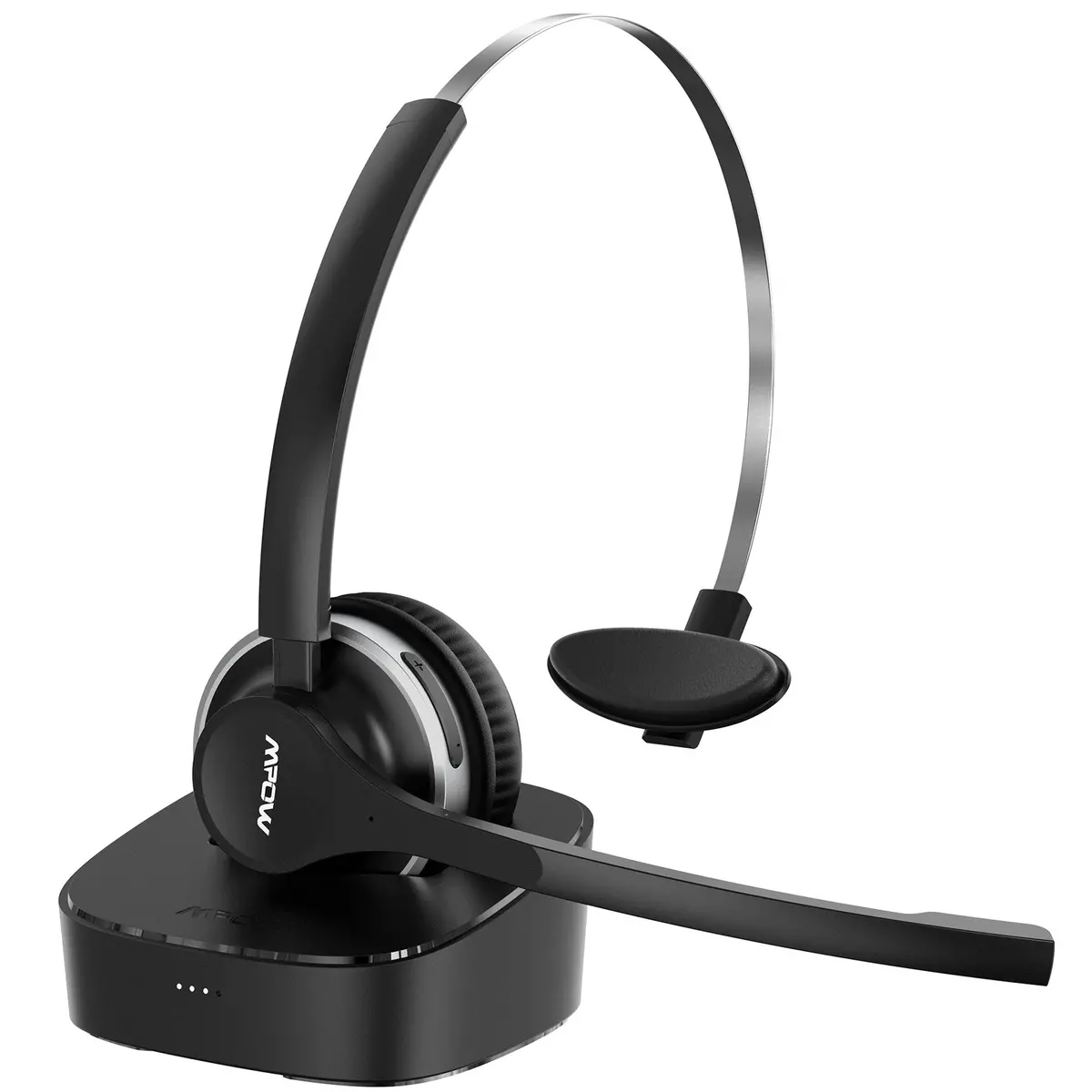 [Wholesale: $21-$35 /Piece] Mpow Hc3 Bluetooth Headset With Charging Dock(Wired Optional) 1