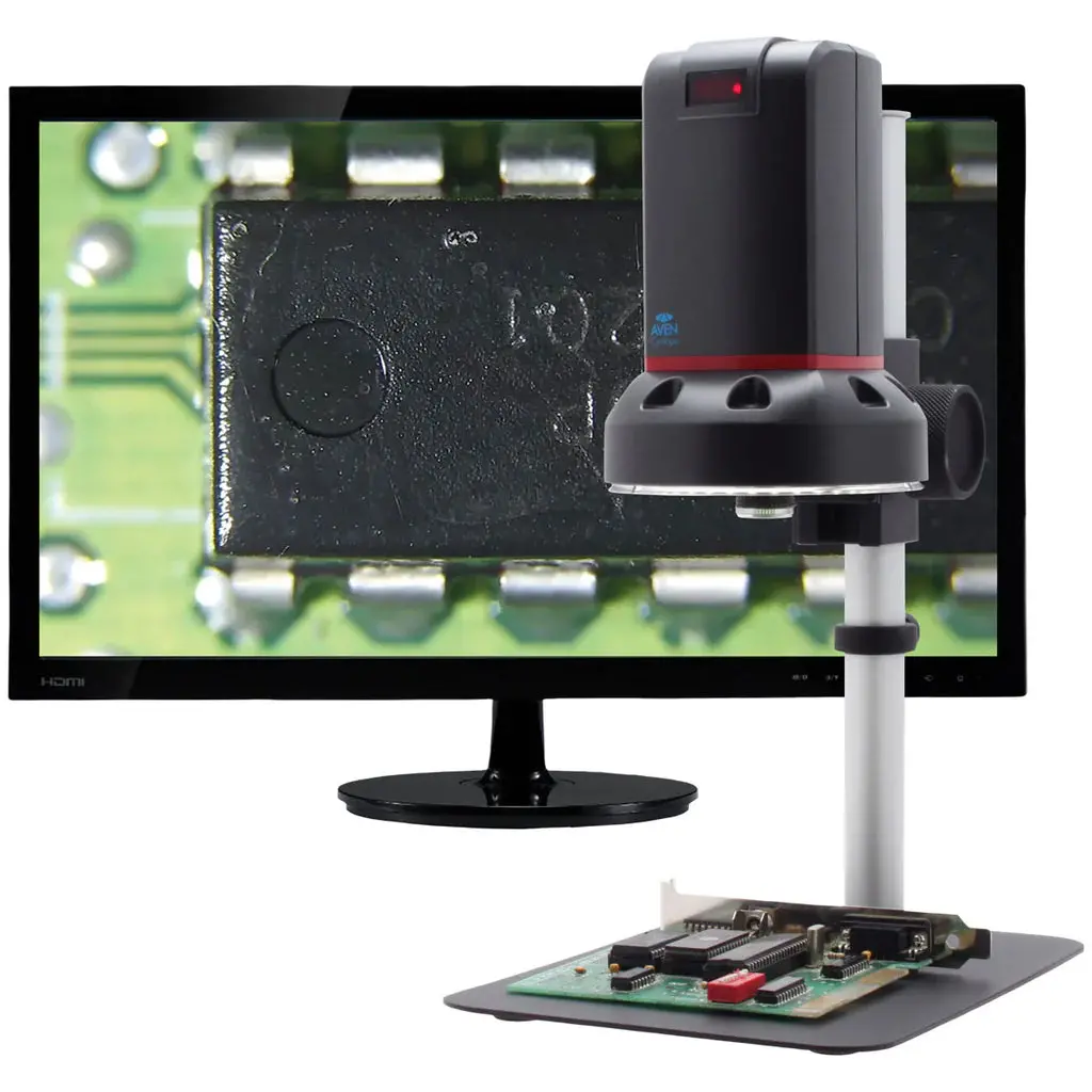 Aven 26700-424 Digital Microscope Cyclops 4K Ultra Hd Hdmi + Usb [13X To 140X] With 4X Lens 1