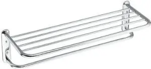 Moen 5205-610 24? Decorative Towel Shelf With Extra Bar, Chrome 1