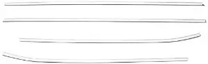 Putco 401744 Chrome Window Trim Accent 1