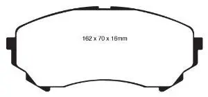Ebc Brakes Dp21828 Greenstuff 2000 Series Sport Brake Pad 1