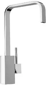 Jewel Faucets 25558 Single Hole Kitchen Faucet With Swivel Ribbon Spout In Chrome 1