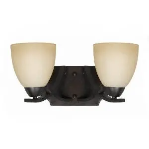 Triarch 33240/2 2 Light Value Bathroom Bar Light, English Bronze 1