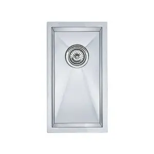 Blanco 512743 Precision Small Bowl Undermount Sink, Vertical Orientation, Stainless Steel 1