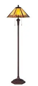 Quoizel Tf1135f Arden 2 Light Tiffany Floor Lamp 1