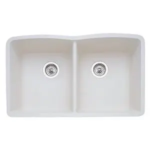 Blanco Bl440186 Blancodiamond Equal Double Bowl, Biscuit 1