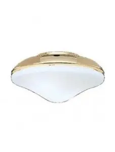 Casablanca Fan Company G109 White Frosted Low-Profile Glass Shade 1