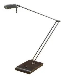 Holtkoetter Bernie Series Low-Voltage Desk Lamp With Extended Reach, Hand-Brushed Old Bronze 1