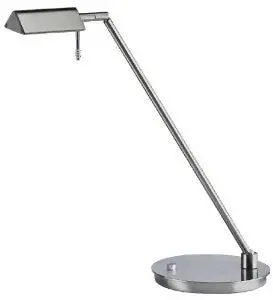 Holtkoetter Bernie Series Low-Voltage Desk Lamp, Satin Nickel 1