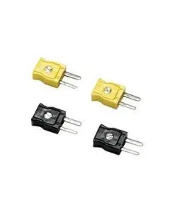 Fluke 80Ck-M Type-K Male Mini-Connectors, Yellow, Set Of 2 1