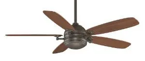 Fanimation Fp8000ob 52-Inch Akira 5-Blade Ceiling Fan, Oil Rubbed Bronze With Walnut/Mahogany Blades 1