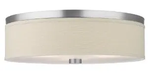 Forecast Lighting F615036nv Cassandra 2 Light Flush Mount, Satin Nickel 1