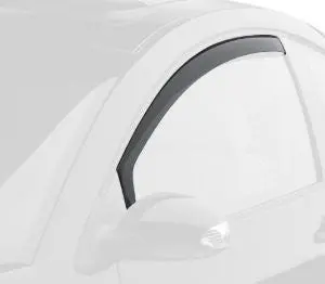 Weathertech Custom Fit Front Side Window Deflectors For Acura Tl, Dark Smoke 1