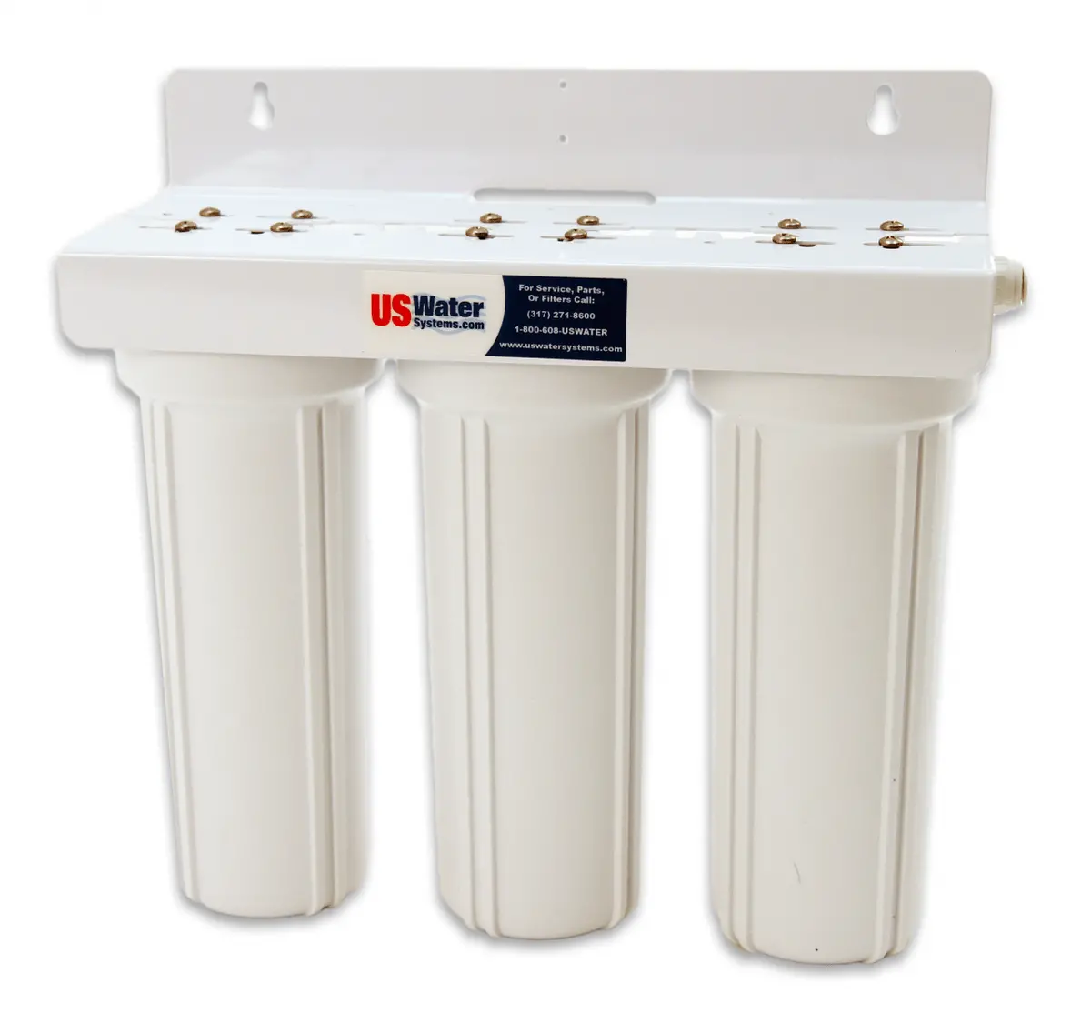 Us Water Triple 2.5" X 10" Cartridge Filtration System 1