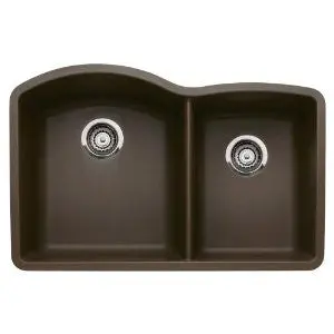 Blanco 440177 Diamond 1-3/4 Bowl Silgranit Ii, Um, Café Brown 1