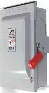 Murray Gun323aw 100 Amp, 3 Pole, 240-Volt, 3 Wire, Non-Fused, General Duty, Outdoor Rated 1