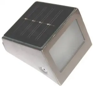 Btr Bt1040c Solar-4 Pcs Set Wall And Step Light, Silver, 4-Pack 1
