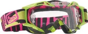 Scott Sports Voltage Proair Goggles With No Sweat Face Foam And Clear Anti-Fog Lexan Lens (Pink/Green) 1