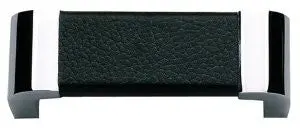 Atlas Homewares 3150-Bl 3-1/4-Inch Paradigm Collection Small Cabinet Pull, Black Leather 1