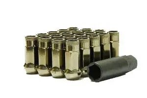 Muteki 32905T Sr Series Chrome Titanium 12Mm X 1.25Mm Sr48 Open End Lug Nut Set, (Set Of 20) 1