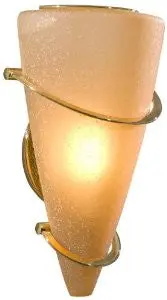 Holtkoetter 2969 Pb Ter Halogen Wall Sconce, Polished Brass With Terracotta Glass 1