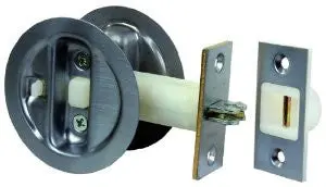 Jr Products 20905 Chrome Pocket Door Lock 1