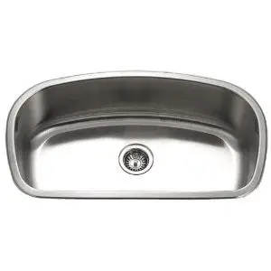 Houzer Mb-3300-1 Medallion Gourmet 32-7/16-By-18-7/19-Inch Single Bowl Undermount Stainless Steel Sink 1
