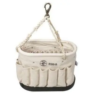 Klein Tools 5152S Oval Bucket, 6 Canvas With 41 Pockets 1