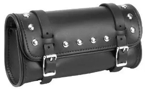 Alc Saddlebags 8064A Premium Leather Oval Fork Bag With Studs 1