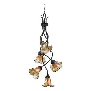 Quoizel Blff5105ib Bellissimo 40-1/2-Inch One Tier Chandelier With Five Downlights, Imperial Bronze Finish 1