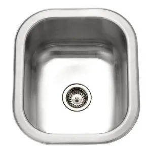 Houzer Cs-1307-1 Club 12-7/16-By-14-11/16-Inch Undermount Stainless Steel Bar Or Prep Sink 1