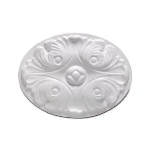 Focal Point 97535 Camellia Rosette 6-Inch By 4 1/2-Inch By 3/4-Inch, Primed White 1
