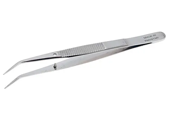 Aven 18438 College Tweezers With Bent Tip 1