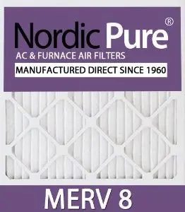 Nordic Pure 24X30x1m8-6 Merv 8 Pleated Ac Furnace Air Filter , 24X30x1, Box Of 6 1