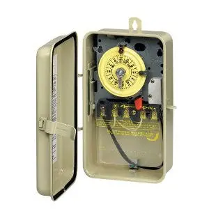 Intermatic T104r201 Dpst Heat Pro Time Switch In Metal Enclosure 1