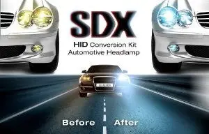 Hid Xenon Headlight "Slim" Conversion Kit By Sdx, H13 Dual-Beam Bi-Xenon, 5000K 1