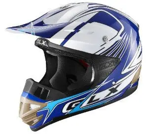 Glx Adult Off-Road Helmet (Galaxy Blue, Small) 1