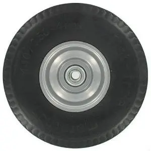 Marathon Industries 00010 4.10/3.50 -4-Inch Flat Free Hand Truck/Utility Tire, 2.25-Inch Offset Hub, 5/8-Inch Bearing, 10-Inch Tire Diameter 1