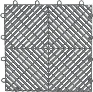 Gladiator Garageworks Gaft04dtps Silver Drain Floor Tile, 4-Pack 1