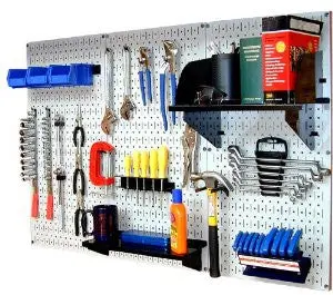 Wall Control 30-Wrk-400Wb Standard Workbench Metal Pegboard Tool Organizer 1