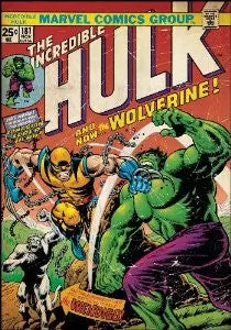 Roommates Rmk1661slg Hulk With Wolverine Peel And Stick Comic Book Cover 1