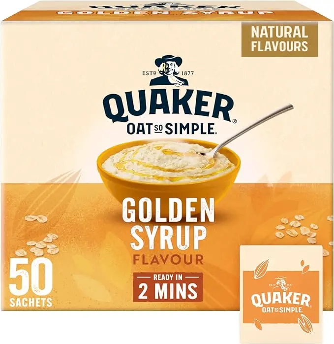 Quaker Oats Gold Syrup Individually Packed Ready In 2 Minutes Oat Sachets 50 X 36G 1
