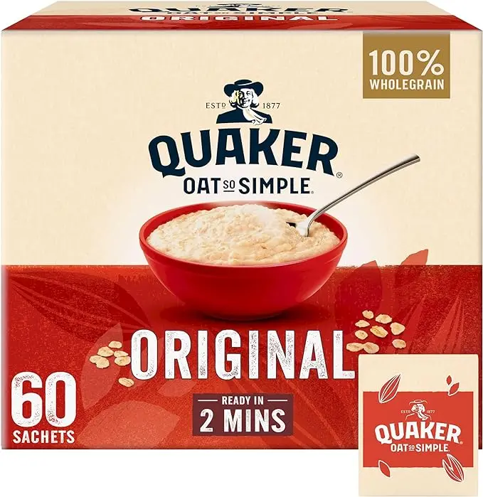 Quaker Oats Oat So Simple Original Porridge Sachets (Case Of 60) 1