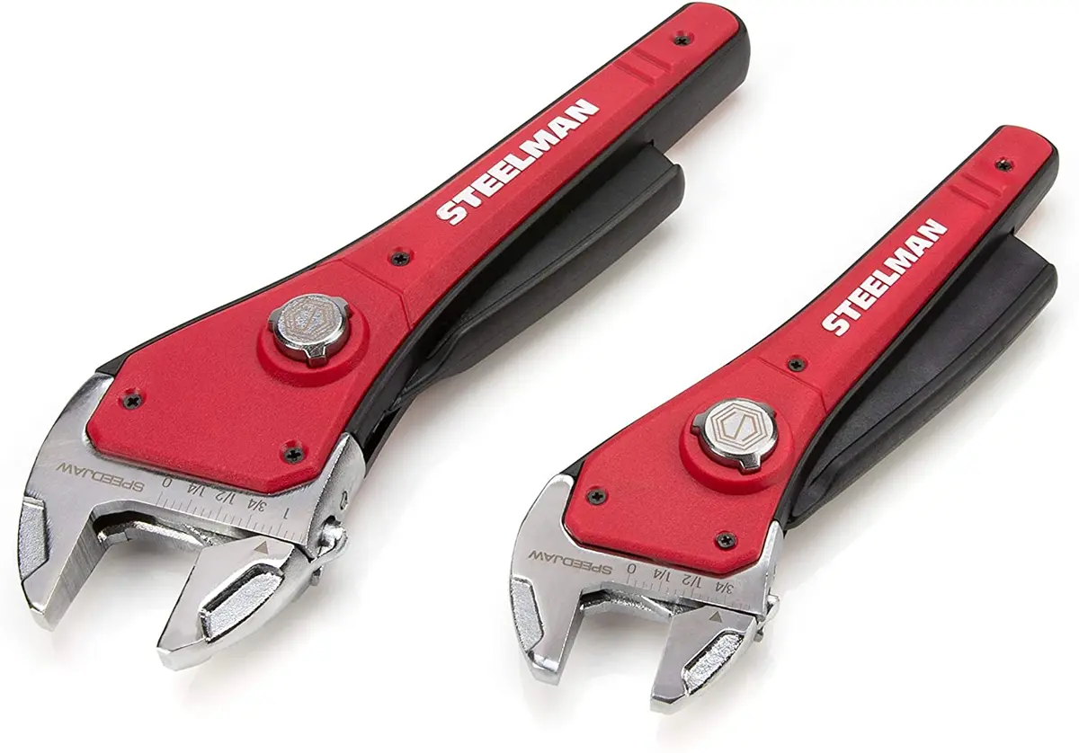 Steelman  2-Piece 6 In. And 8 In. Speedjaw Rapid-Adjustable Wrench Set 1
