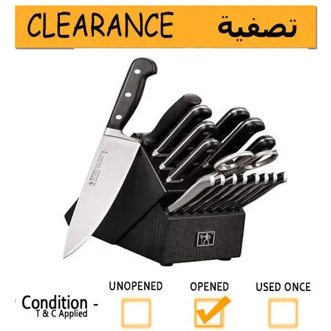 J.A. Henckels Classic Precision-Forged 18-Piece Knife Block Set- Clearance 1