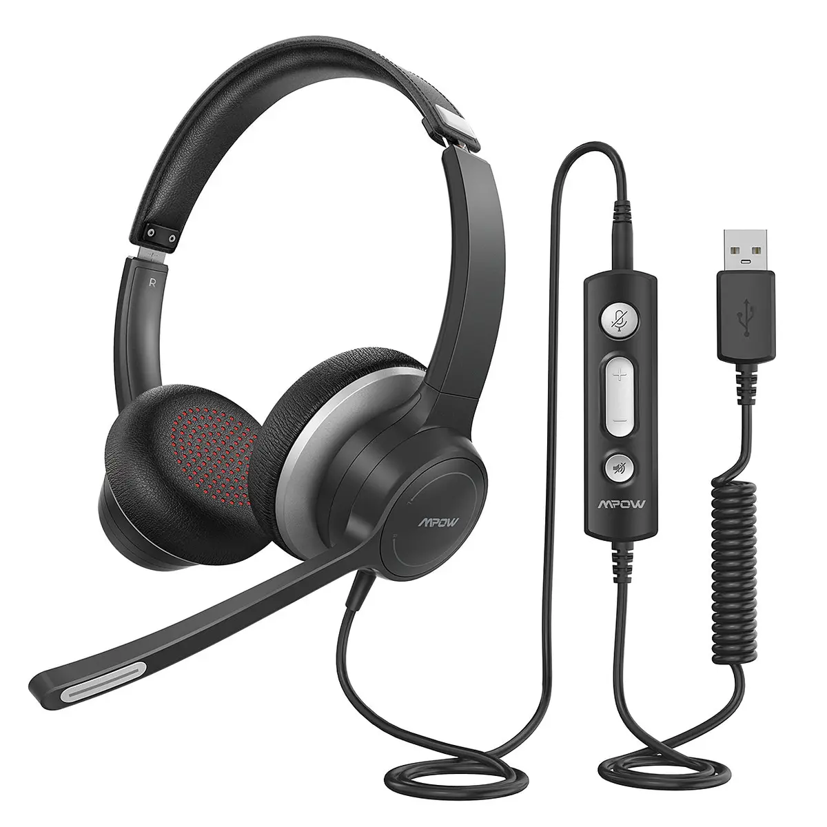 [Wholesale: $5.5-$9 /Piece] Mpow Hc6 Usb Headset With Microphone For Skype/Webinar Us Only , Not Include Shipping 1