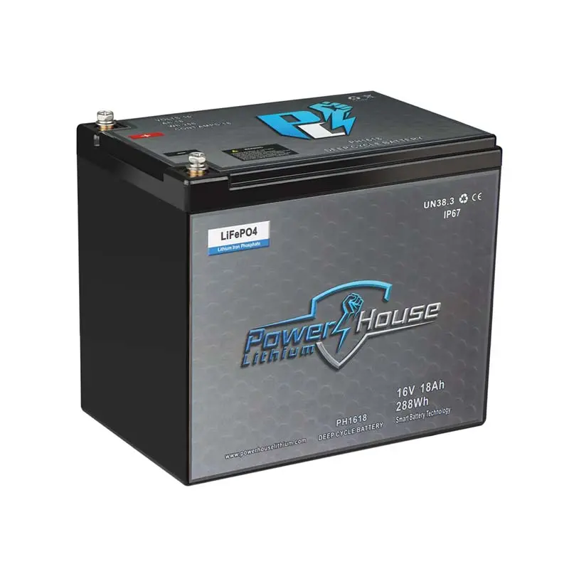 Powerhouse Lithium 16V 18Ah Deep-Cycle Battery (Wide) 1